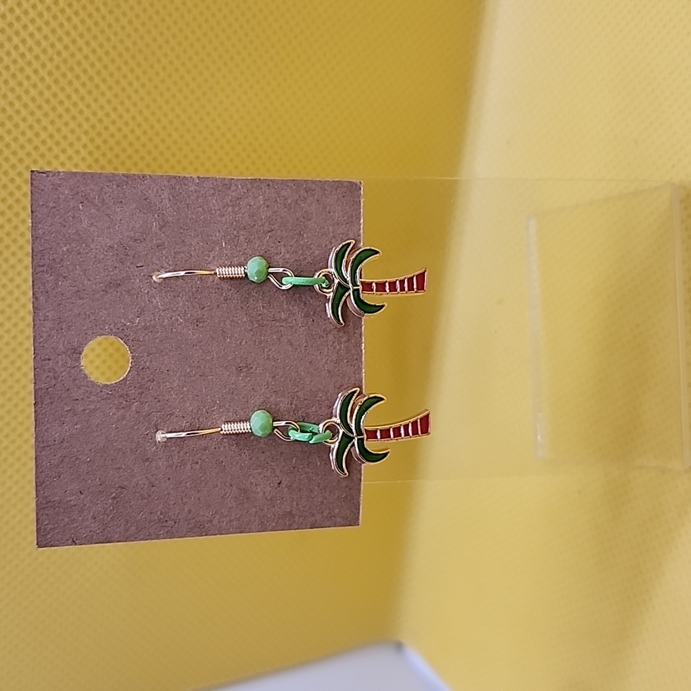 Palm tree earrings